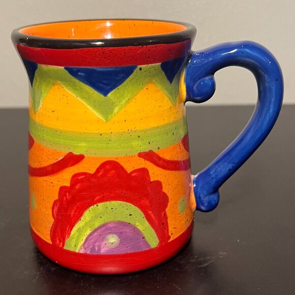 Set of 2 Sue Zipkin CERTIFIED INTERNATIONAL Colorful Whimsical Ceramic Mugs - Picture 4 of 12